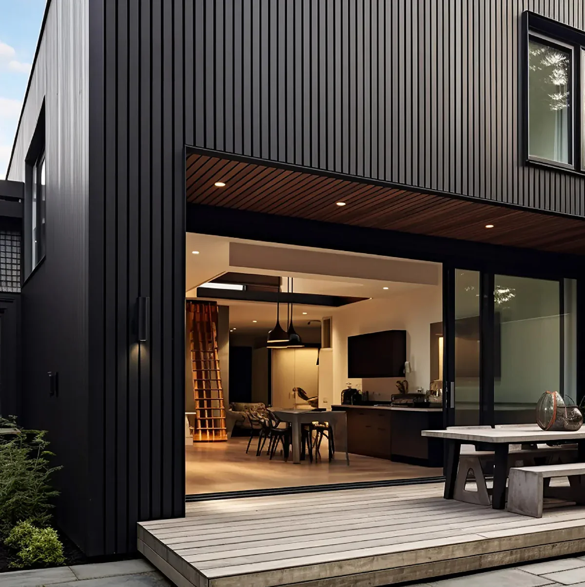Exterior Wood-Look Composite Slat Panels - Image 12
