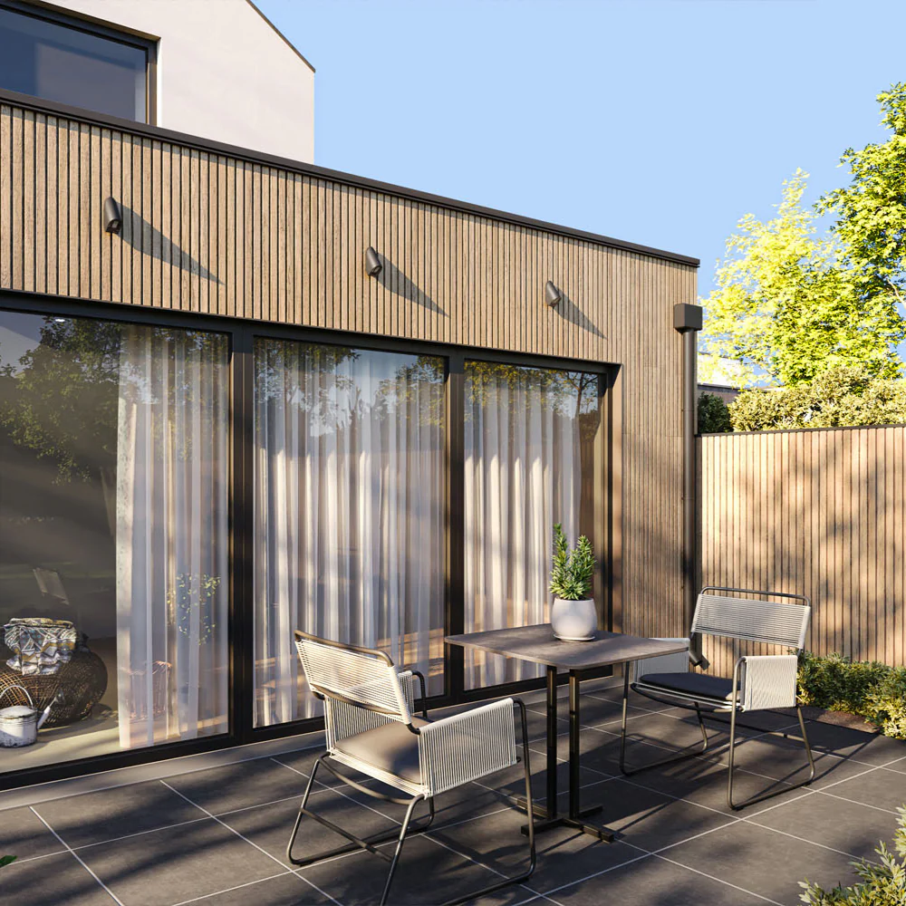Exterior Wood-Look Composite Slat Panels - Image 13